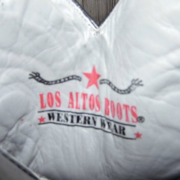 LOS ALTOS Exotic Ostrich Black Boots Mens Size 14 - Picture 8 of 9